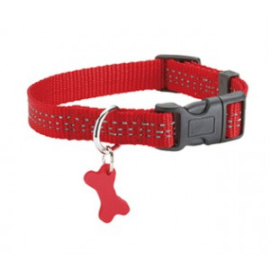 Ogrlica Nylon Bobby Safe 4x47-78 crvena