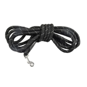 LG05WA_99_000 Vodilica Nylon Bobby pletena 1,2cm/5m crna