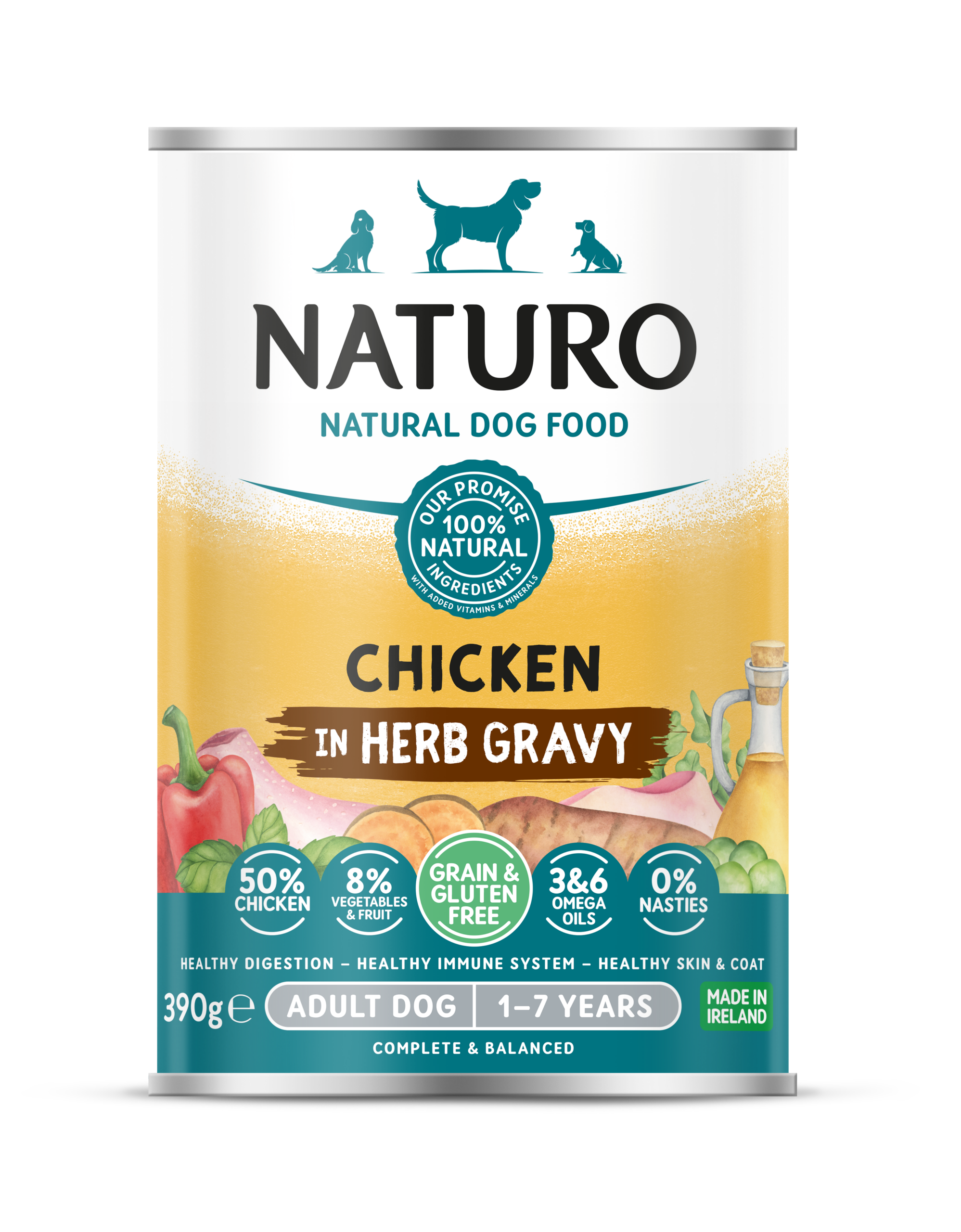 Naturo Grain&Gluten Free 390g pile 1/12