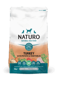 MPF2DNAT0202 Naturo Dog Adult Dry 2kg pura/krumpir/povrće