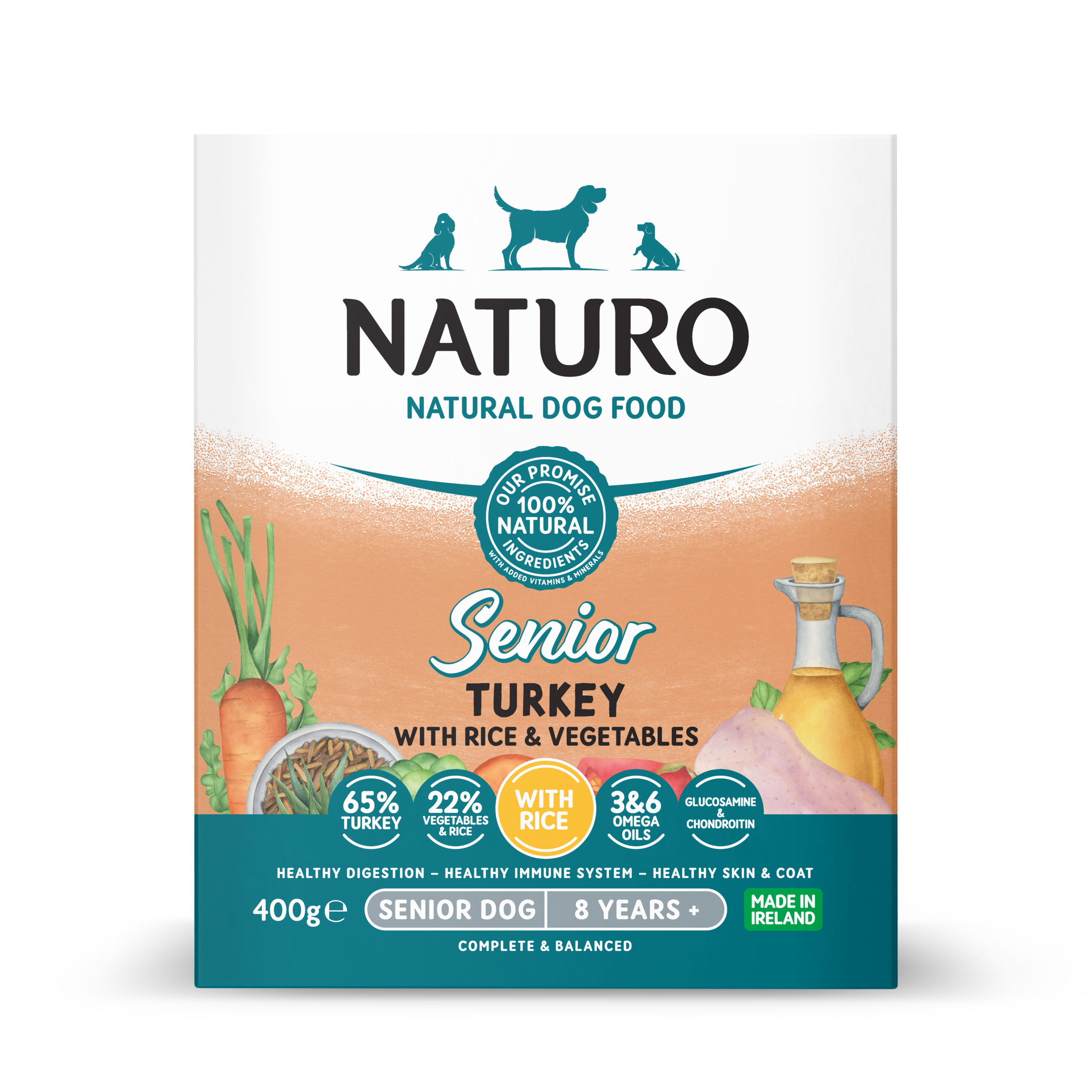 Naturo pašteta 400g Senior pura/riža/povrće 1/7