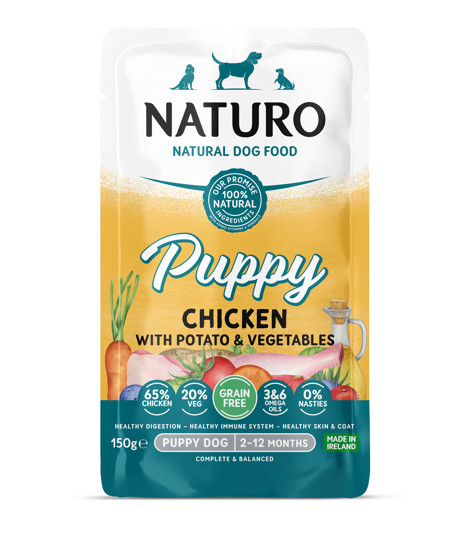 MPF8DNAT0508 Naturo Mini vreć. 150g Grain Free Puppy pile 1/8