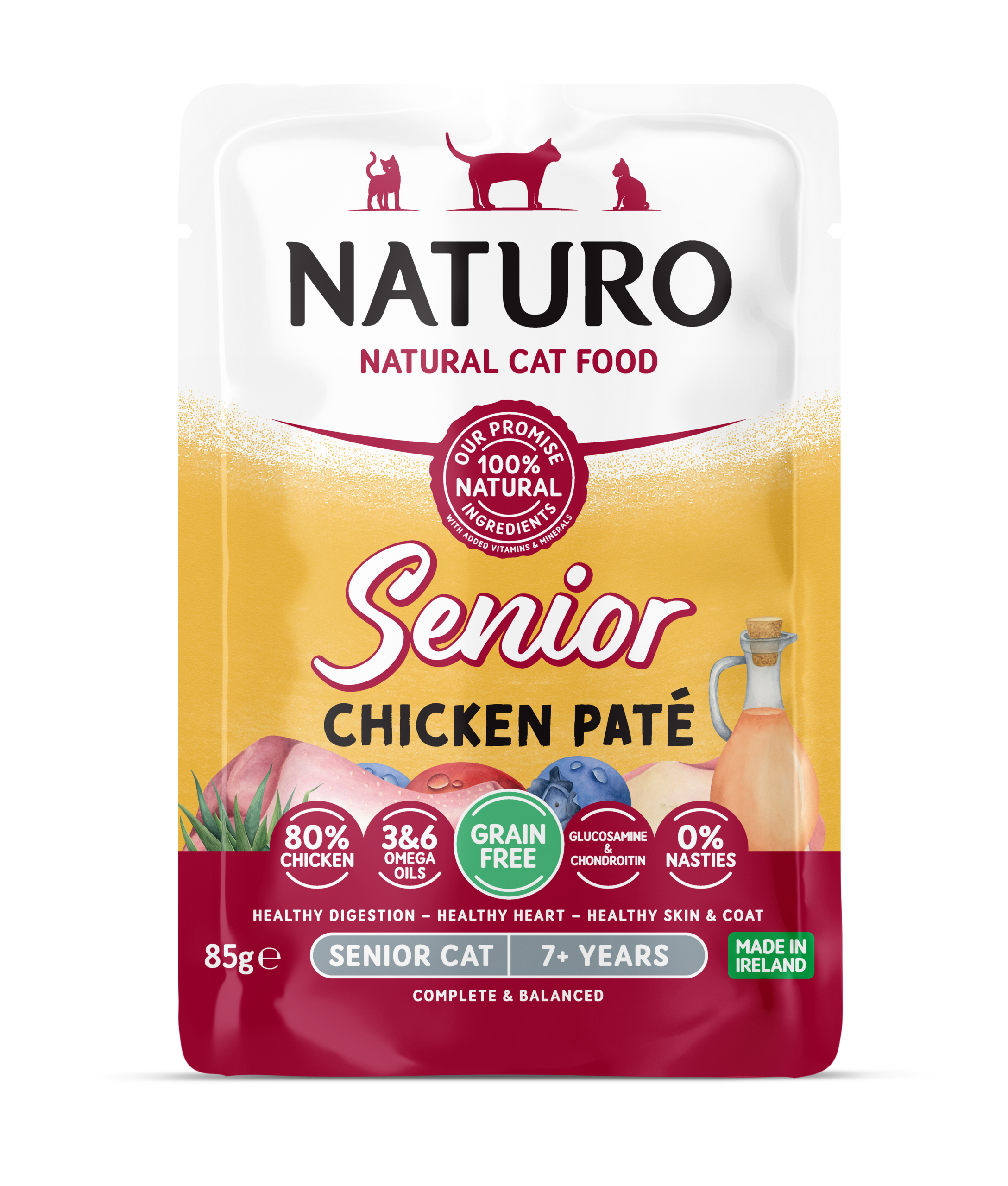 Naturo Cat vreć. 85g Senior pile paté 1/12