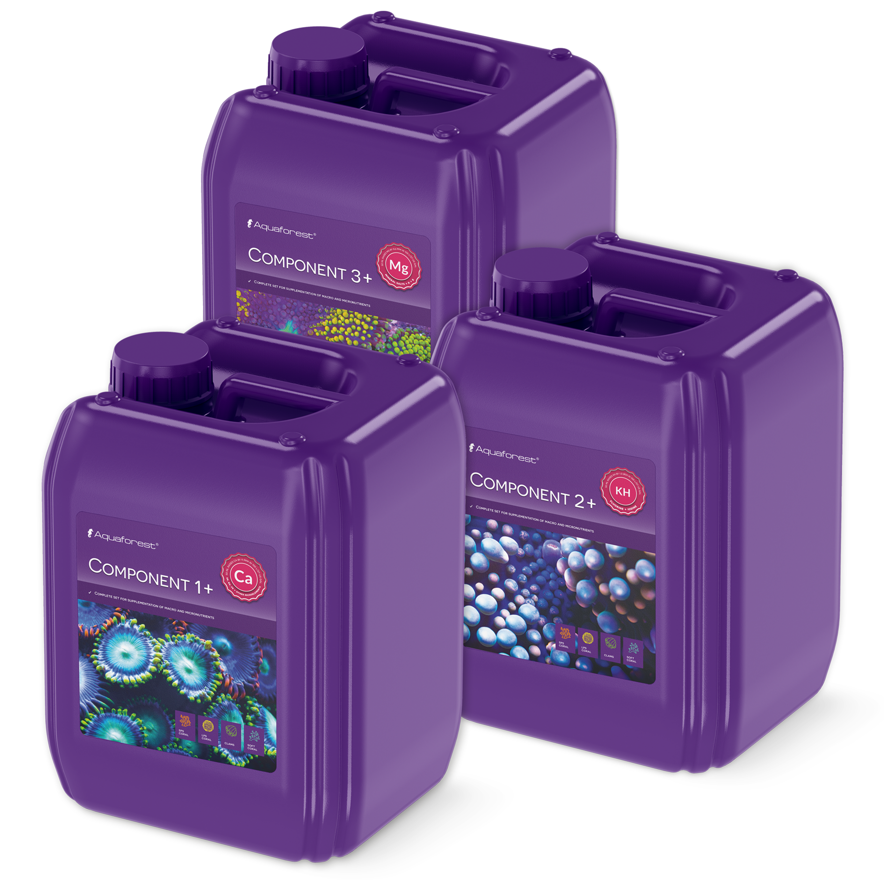 Aquaforest Component 1+, 2+, 3+ 3x5l