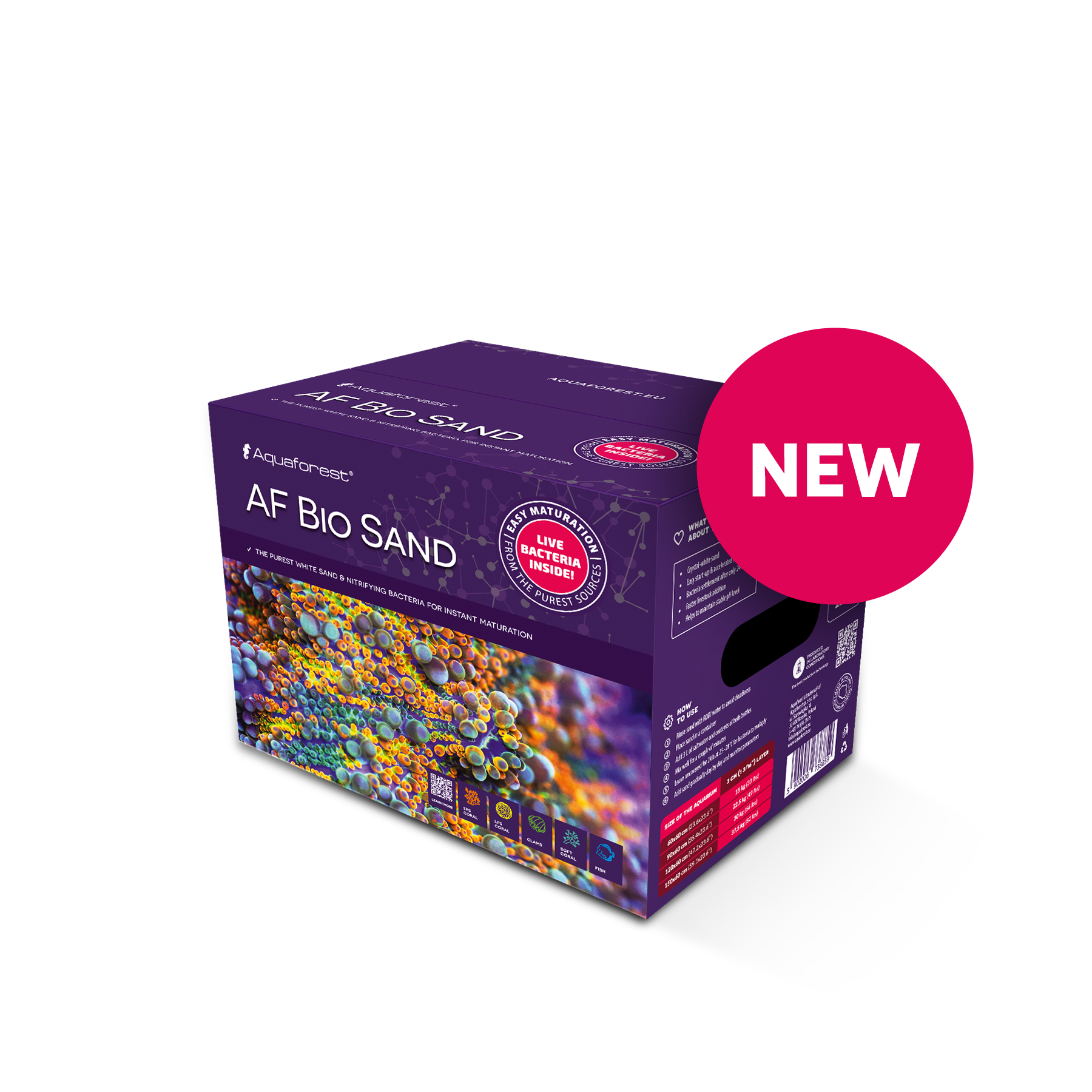 AF36244 Aquaforest Bio sand 0,5-1,5mm 10kg
