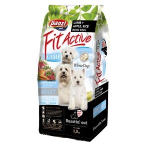 046308555 Panzi dry Fit-Active dog 1,5kg Adult Lamb White