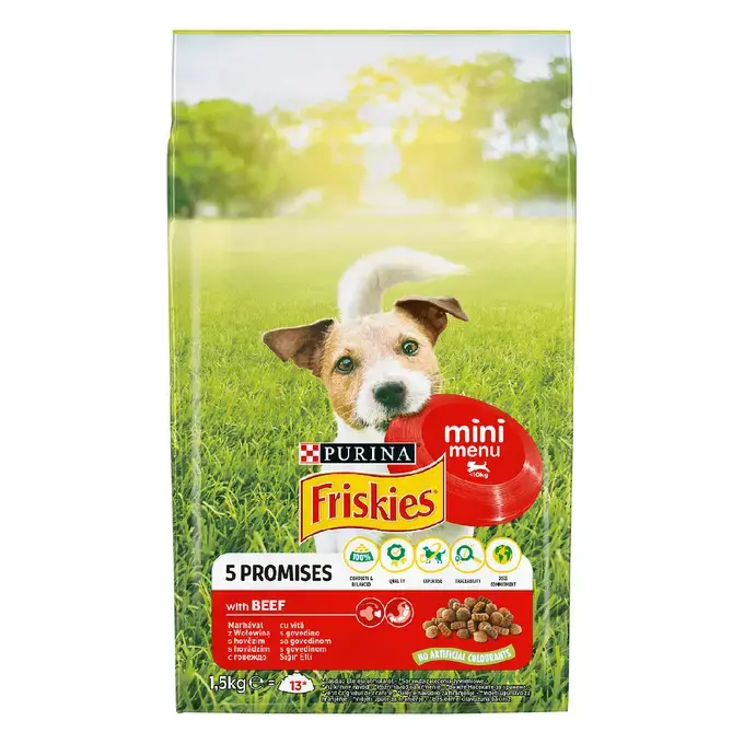 Friskies dry Mini 1,5kg Govedina SP 1/2