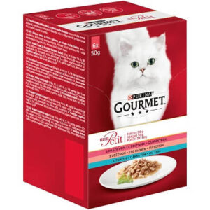 Gourmet MonPetit Pastr/Losos/Tuna 6x50g 1/8