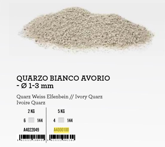 A4000100 Akvarijski Pijesak Bijeli MD 5kg Q. 1-3mm Amtra