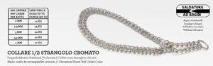 C5AS0507 Ogrlica Metalna Poludavilica 55cmx2.5mm Dvostruka