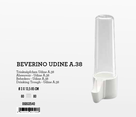 O6BG0540 Pojilica ptice 85ml UDINE A38