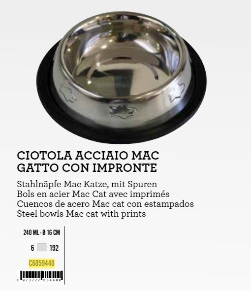 Inox Posuda 0,24l 16cm guma ukras