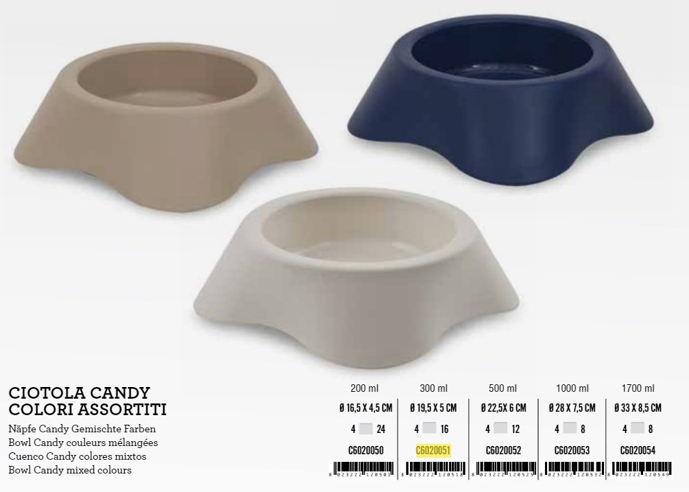 Posuda Plastična Candy 25x7,5cm mix boje