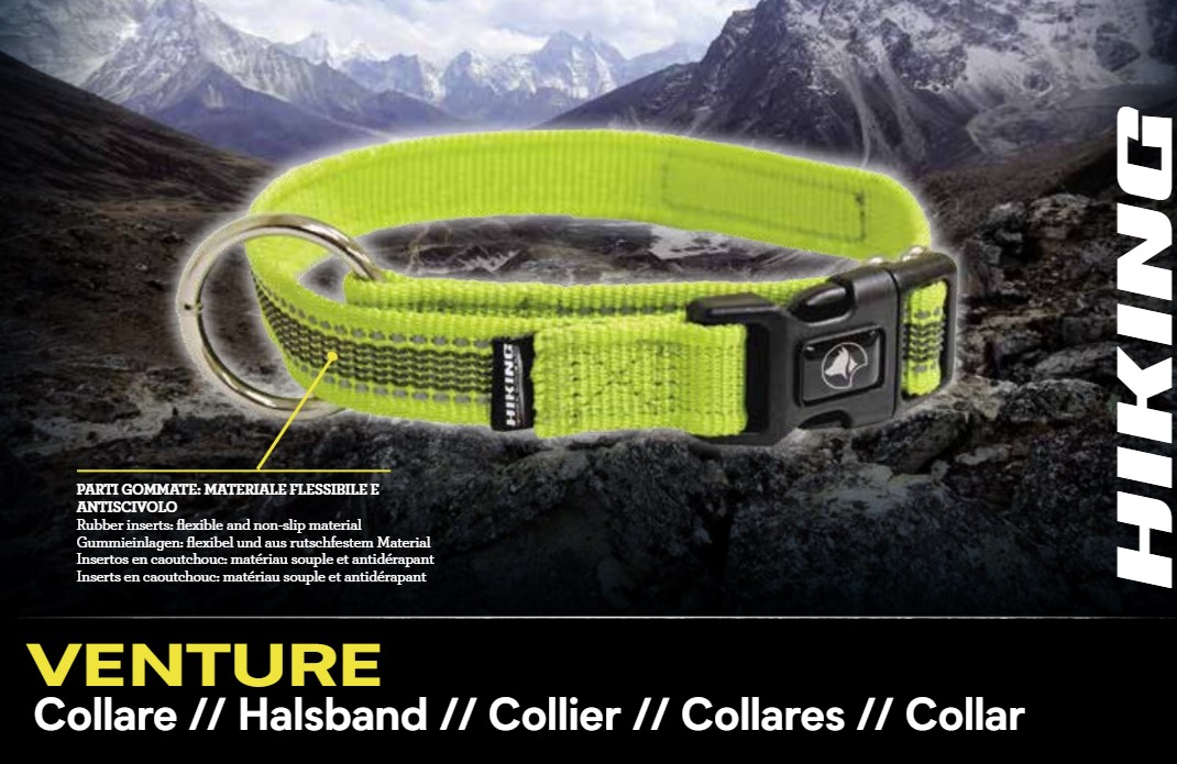 C5079960 Ogrlica Hiking Venture 2,5x48-66cm Zelena