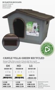 Kućica za psa MD 79x56x60cm plast.zelena