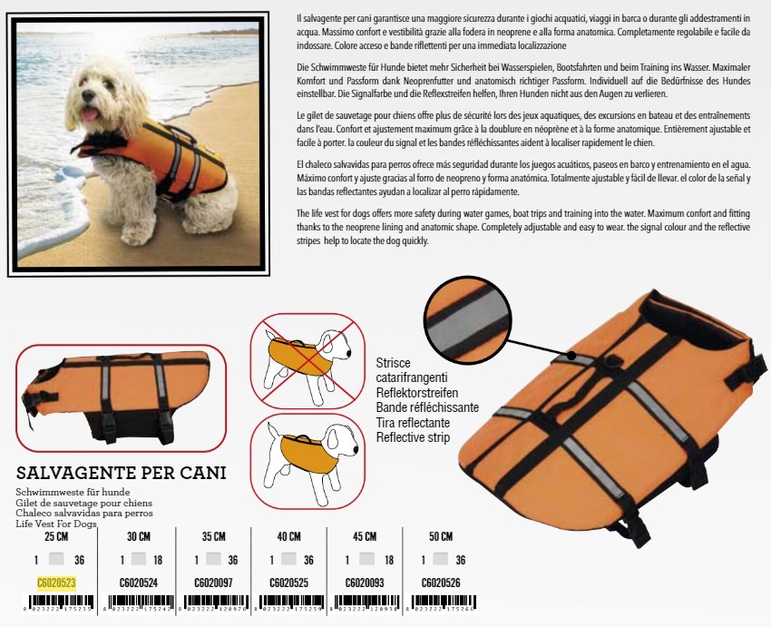 C6020093 Sigurnosni prsluk za vodu 45cm