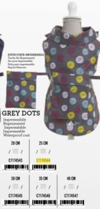 K Kabanica Dots 25cm siva