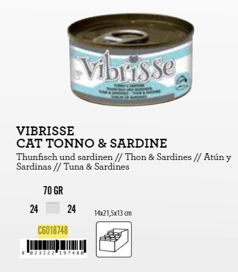 Vibrisse Tuna/Sardina 70g konz.