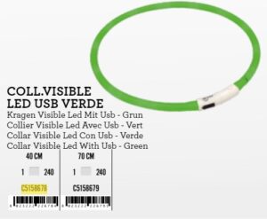 C5158679 Ogrlica svijetleća LED 70cm zelena