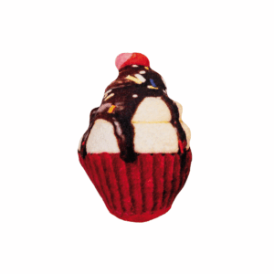 C6198923 Igračka za mace Cupcake brown catnip 7cm