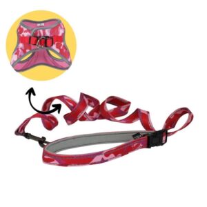 C5081006 Vodilica Hiking Reflective Army pink 2,5x150cm