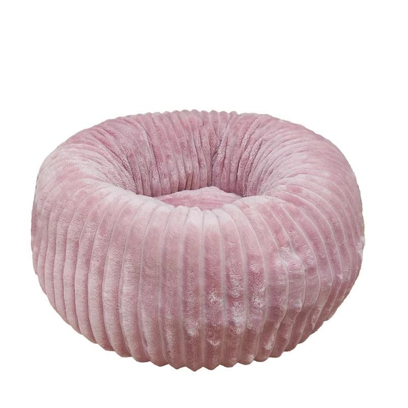 Ležaj 100cm Donut Dusty rose okrugli
