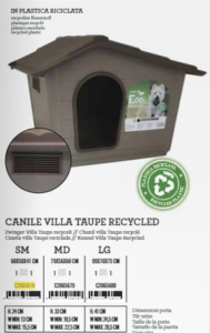 Kućica za pse Villa 60x50x41cm plast