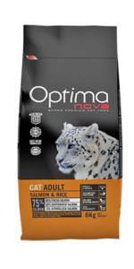 Optimanova cat adult Losos/riža 2kg LG