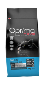 Optimanova cat adult Light pile/riža 2kg LG