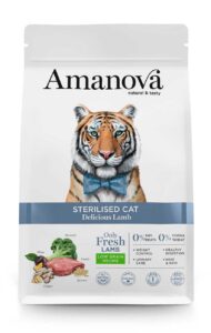 AMA32LA5B Amanova cat adult Sterilised Delicious janje 1,5kg