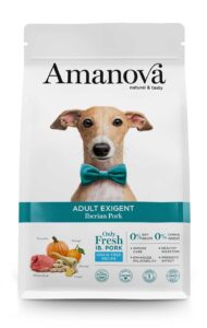 AMJ71AP02 Amanova dog adult Exigent Iberian pork 2kg GF