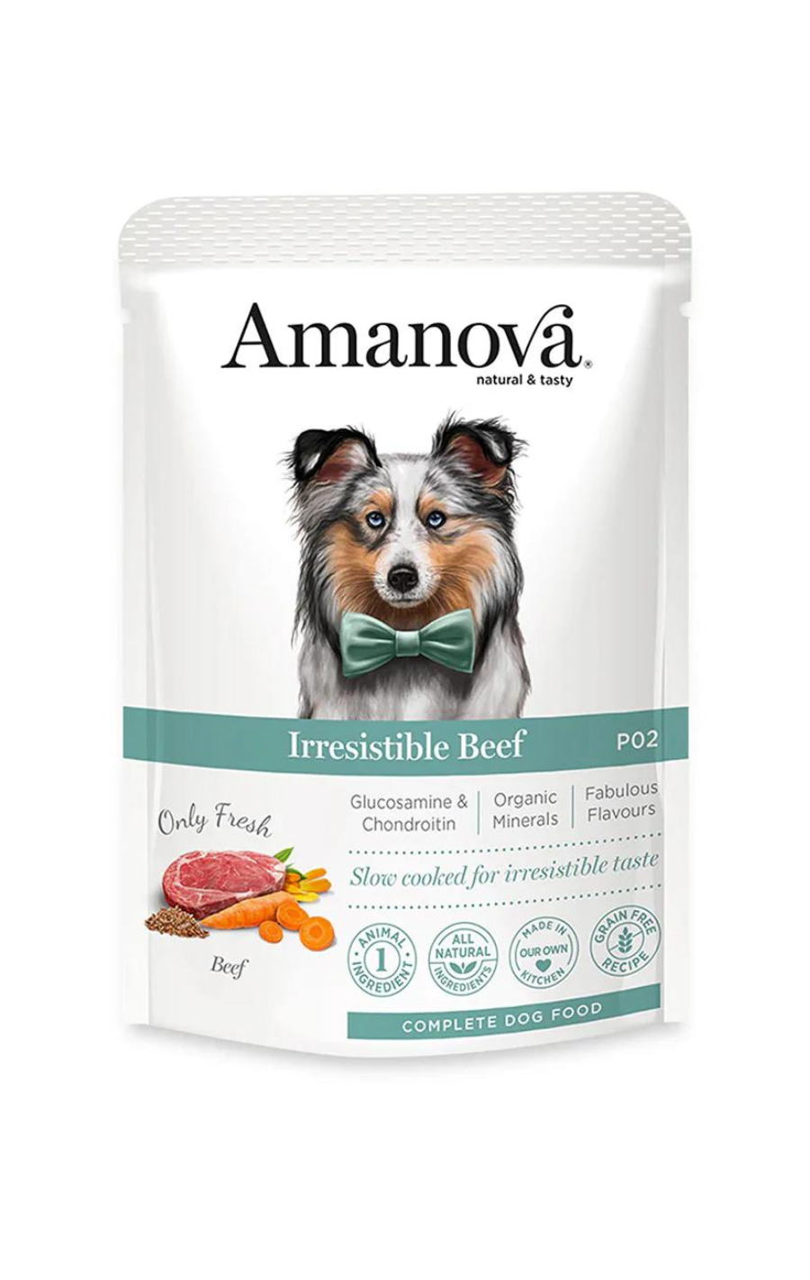 AMT60BM1A Amanova dog 100g Irresistible govedina 1/12