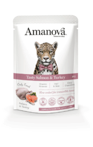 AMU05PS8A Amanova cat 85g adult Tasty losos/pura 1/12