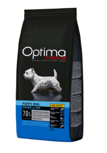 ONO14CM02 Optimanova dog puppy mini pile/riža 2kg LG NOVO
