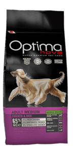 ONL51MA12 Optimanova dog adult medium pile/riža 12kg LG