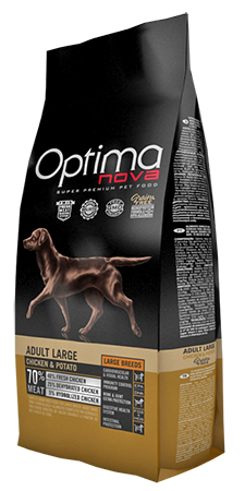 Optimanova dog adult large pile/krumpir 12kg GF