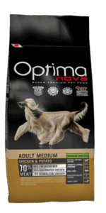 ONL58MP12 Optimanova dog adult medium pile/krumpir 12kg GF