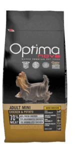 ONL57NP02 Optimanova dog adult mini pile/krumpir 2kg GF
