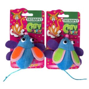 58431 Igračka za Mace Pliš mušica 10cm mix Tatrapet