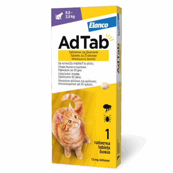 ADTab 12mg za mačke 0,5-2kg