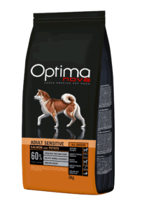 ONO20SS02 Optimanova dog Adult Sensitive losos krumpir 2kg GF NOVO