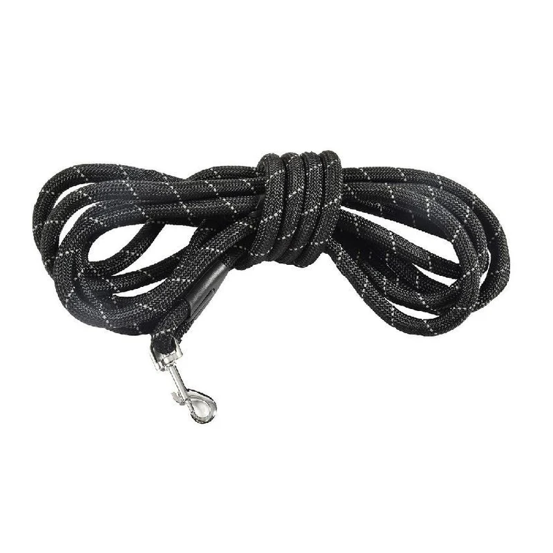 LG05WA_99_000 Vodilica Nylon Bobby pletena 1,2cm/5m crna