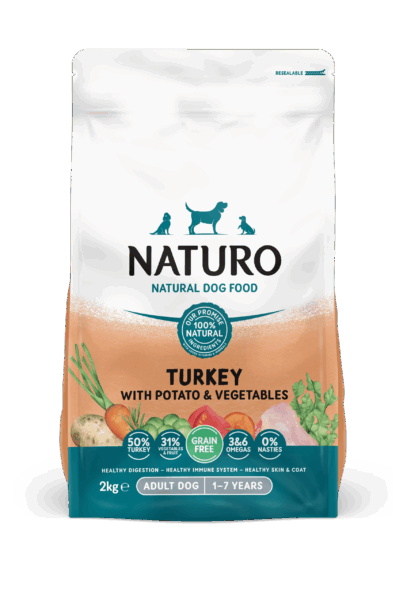 MPF2DNAT0202 Naturo Dog Adult Dry 2kg pura/krumpir/povrće