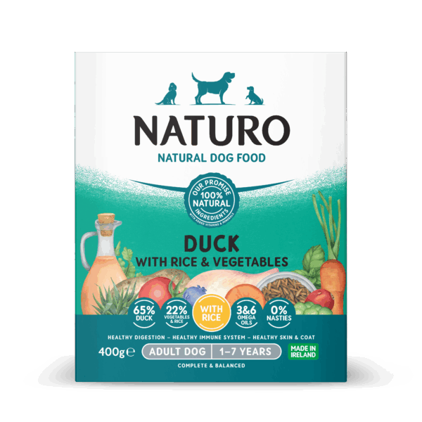 Naturo pašteta 400g patka/riža/povrće 1/7
