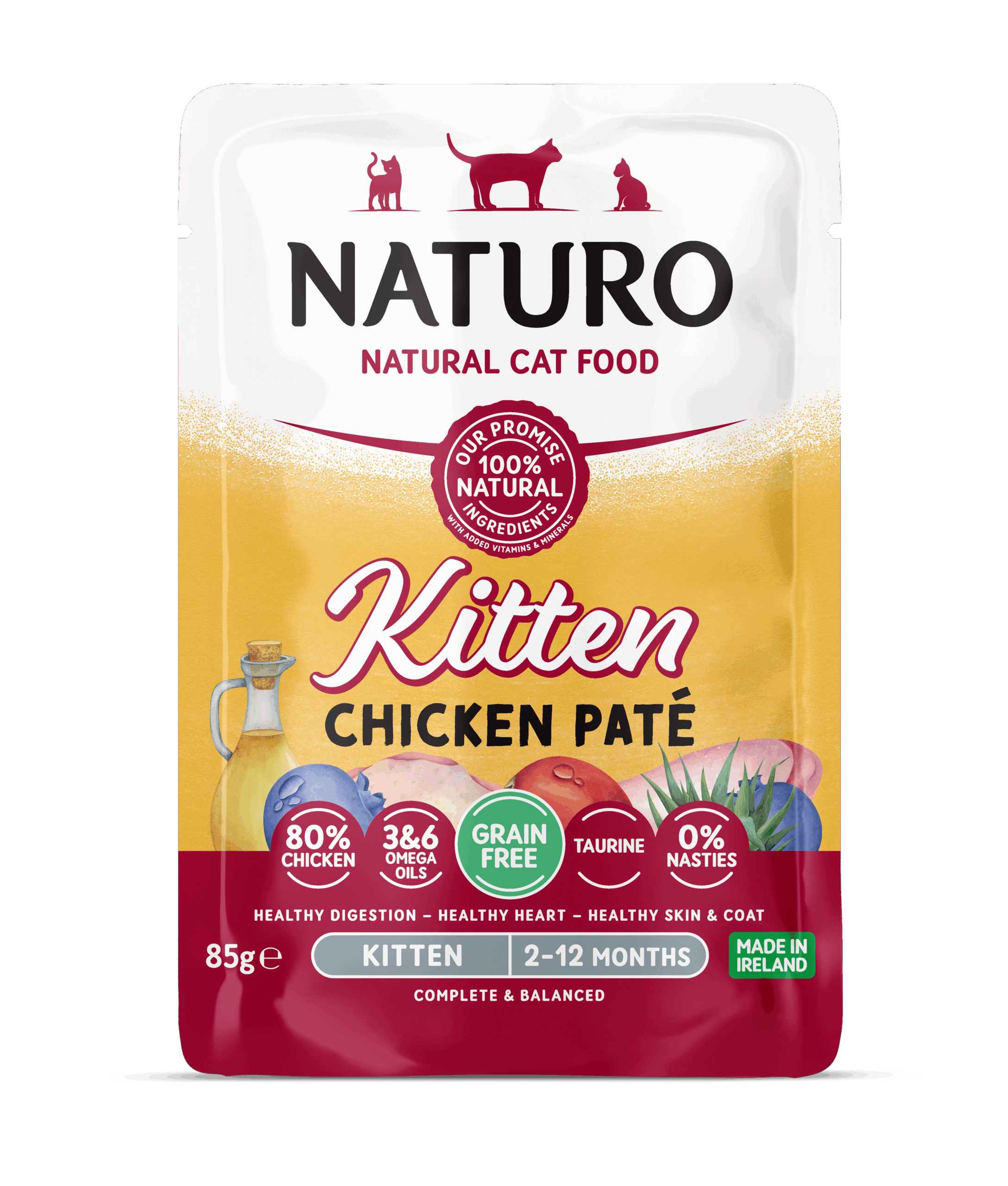 Naturo Cat vreć. 85g Kitten pile paté 1/12