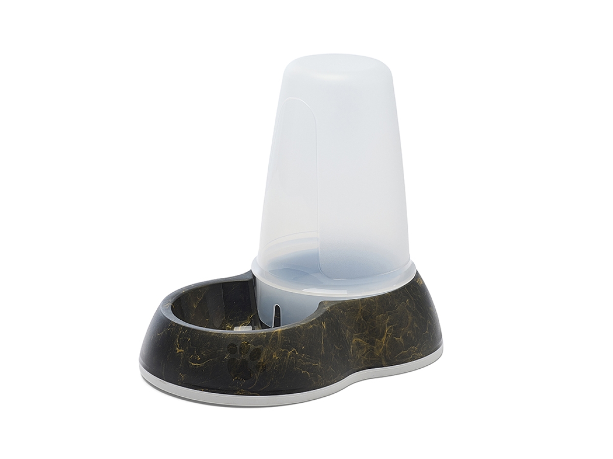 A8115-0103 Posuda Plastična Loop za vodu 1.5l Marble black gold