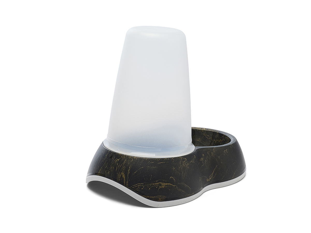 A8115-0103 Posuda Plastična Loop za vodu 1.5l Marble black gold