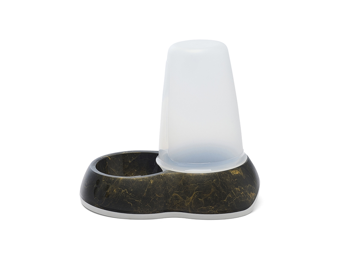 A8115-0103 Posuda Plastična Loop za vodu 1.5l Marble black gold