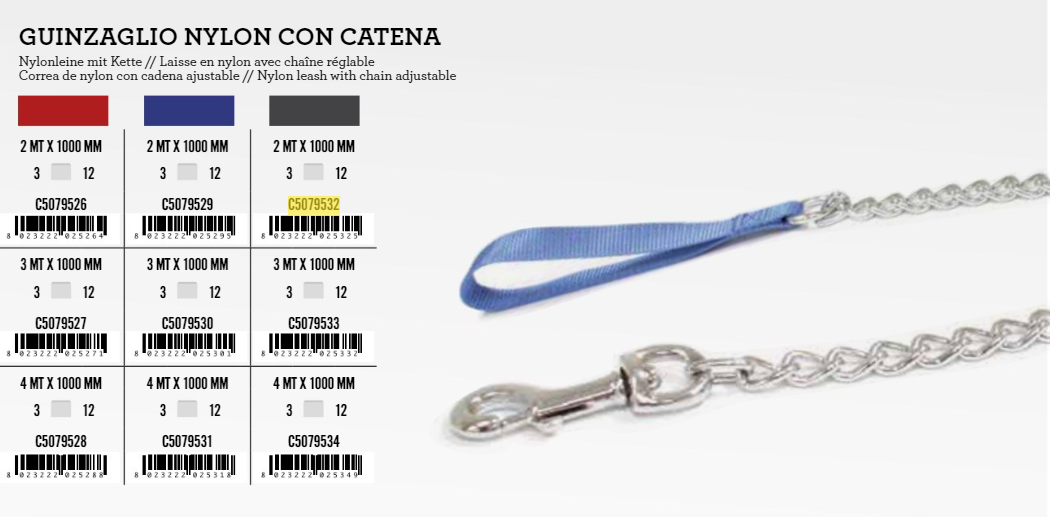 C5079530 Vodilica Ny+metal 1mx3mm plava XX