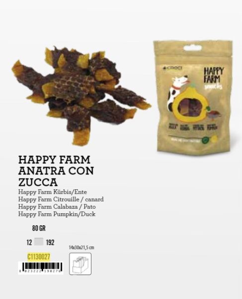 C1130027 KD Poslastica za Pse Happy farm patka/buča 80g